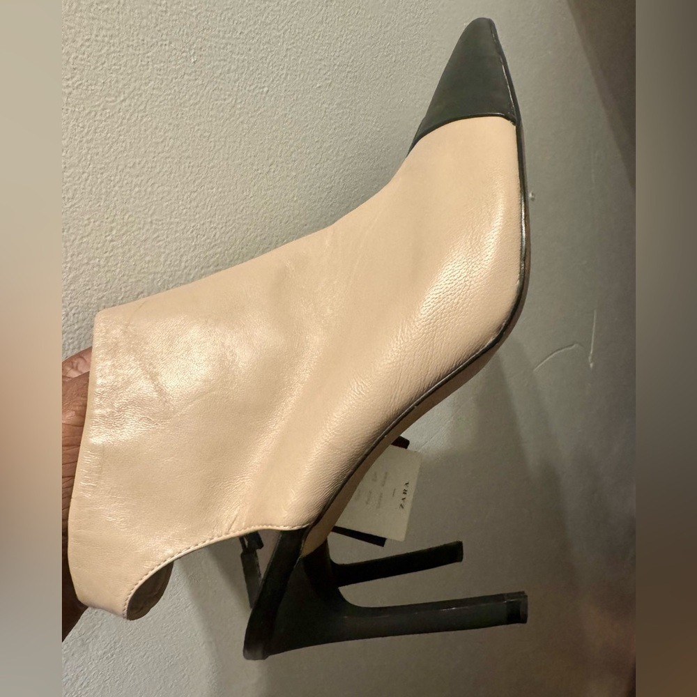 ZARA Sling Back ankle bootie